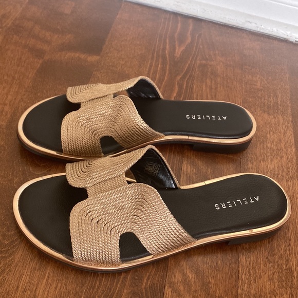 Ateliers Slide Sandal Shoe Bronze size 38 - Picture 3 of 5